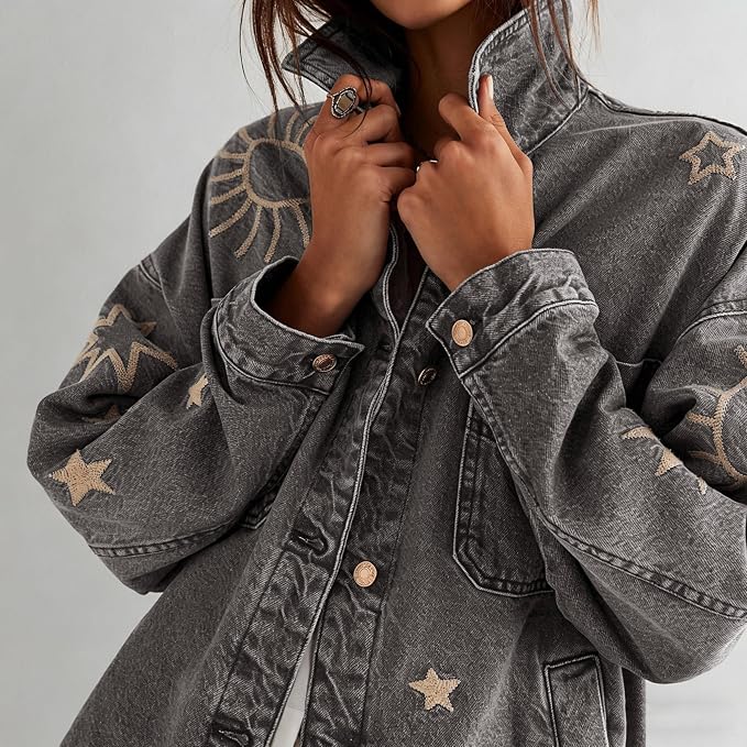 Grey Embroidery