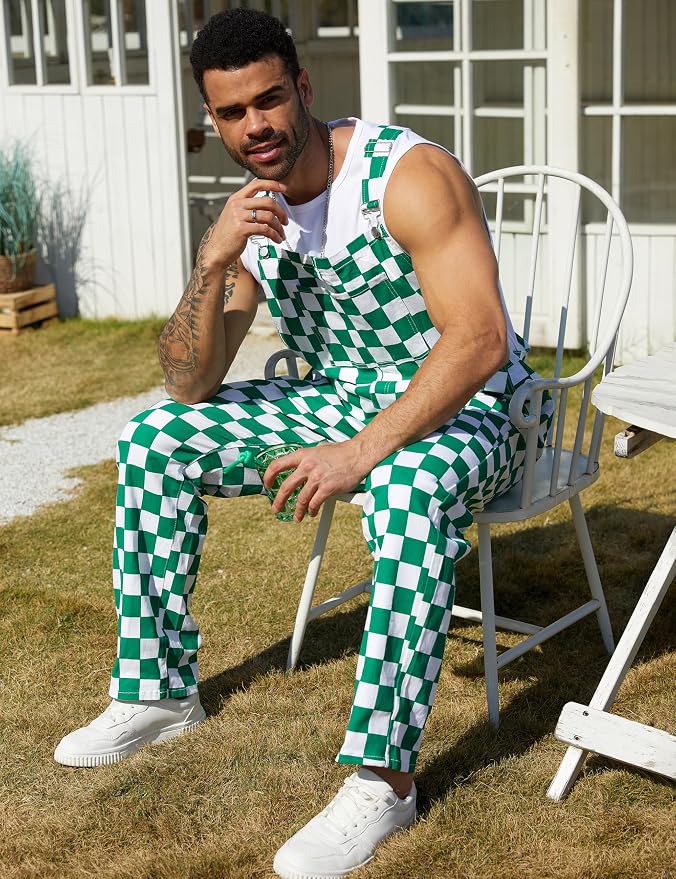 Green and White Checkered