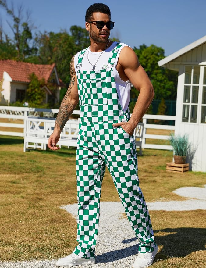 Green and White Checkered