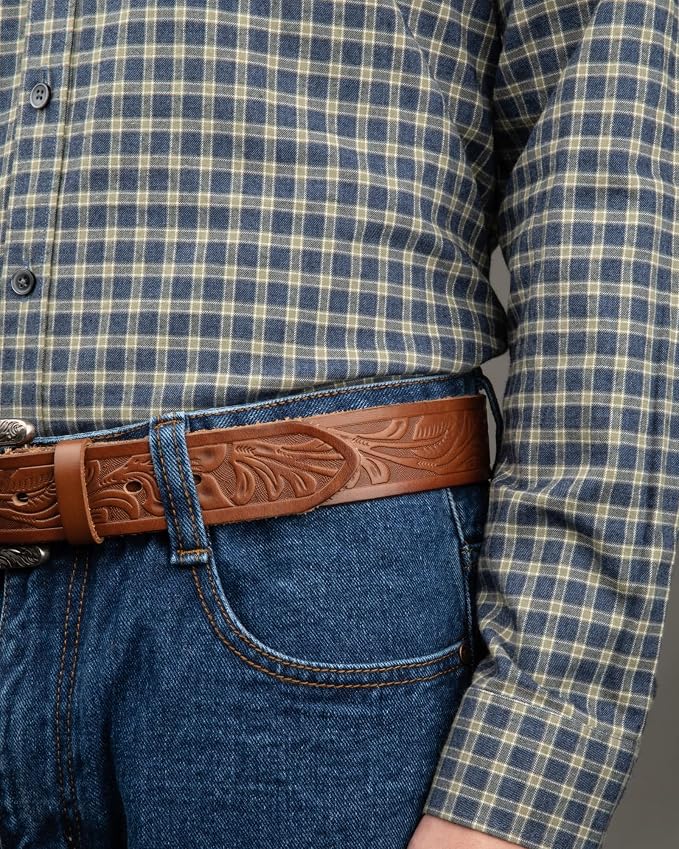 Full Grain Floral Brown