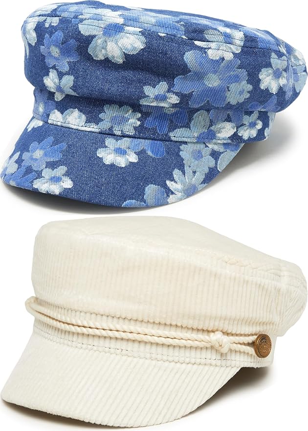 2 Pack - Floral - Denim & Corduroy - Beige