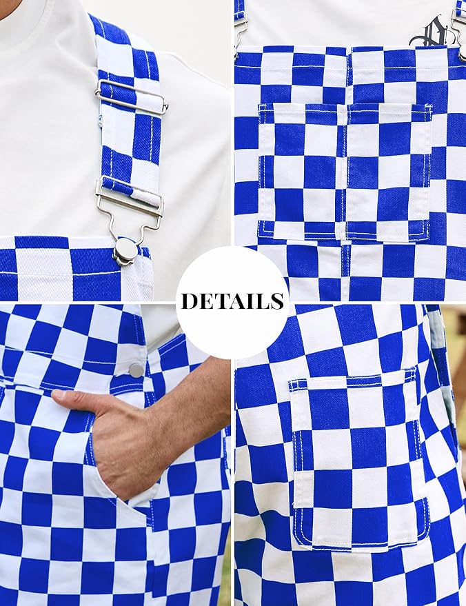 Blue and White Checkered