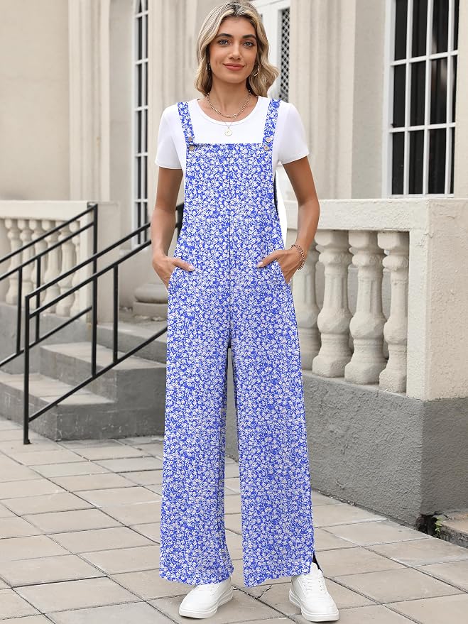 Blue White Floral