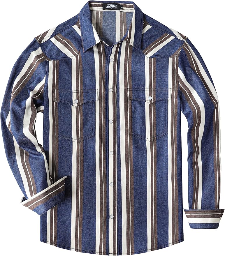 Denim Brown White