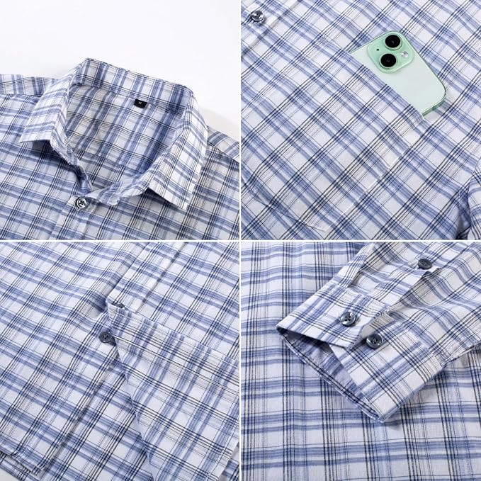 White Navy Gingham