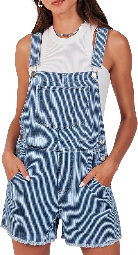 Striped Denim Light Blue