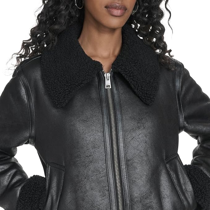 Black Faux Shearling