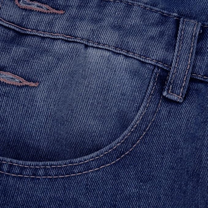 26#wash Denim Jumpsuit-blue