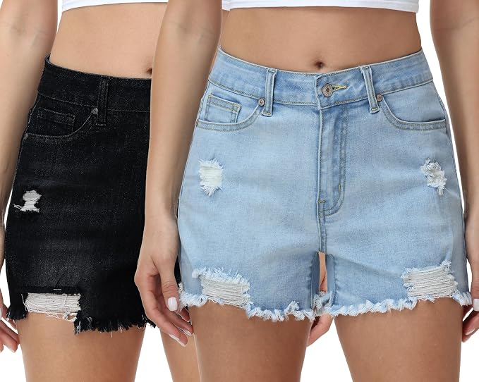 2 Pack - 2251# Light Blue/Black