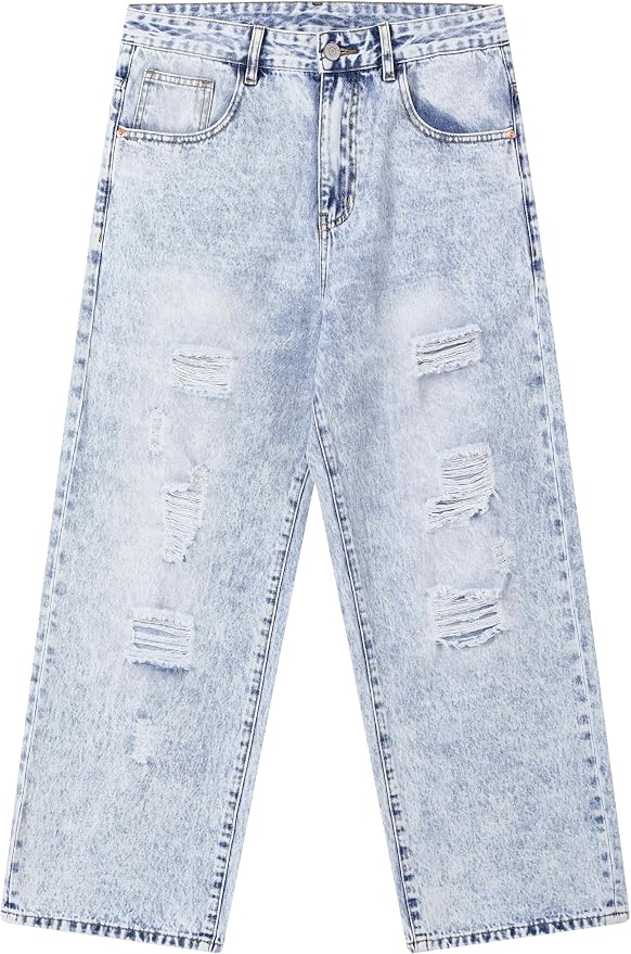 Light Blue Ripped