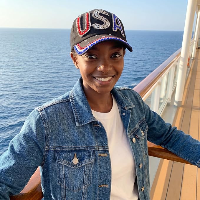 Usa Patriotic Hat (Black)