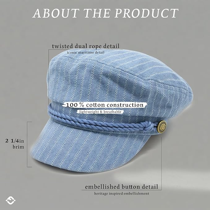 Pinstripes - Denim