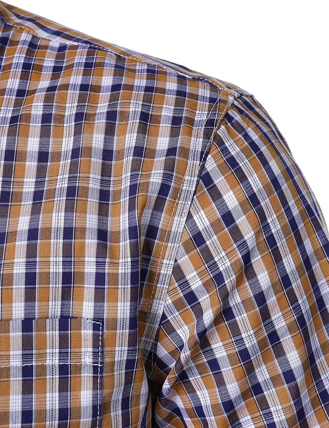 Navy Yellow Gingham
