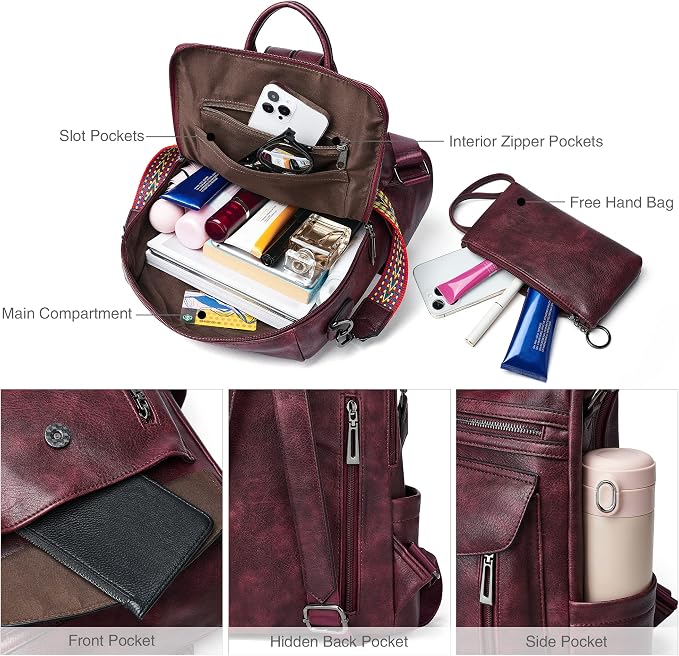 1-8 Two-tone Maroon