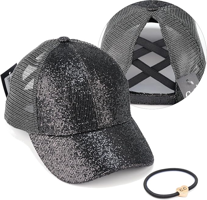 Glitter Mesh-black