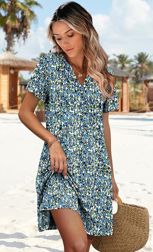 1-blue Floral