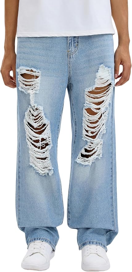 D#light Blue Ripped