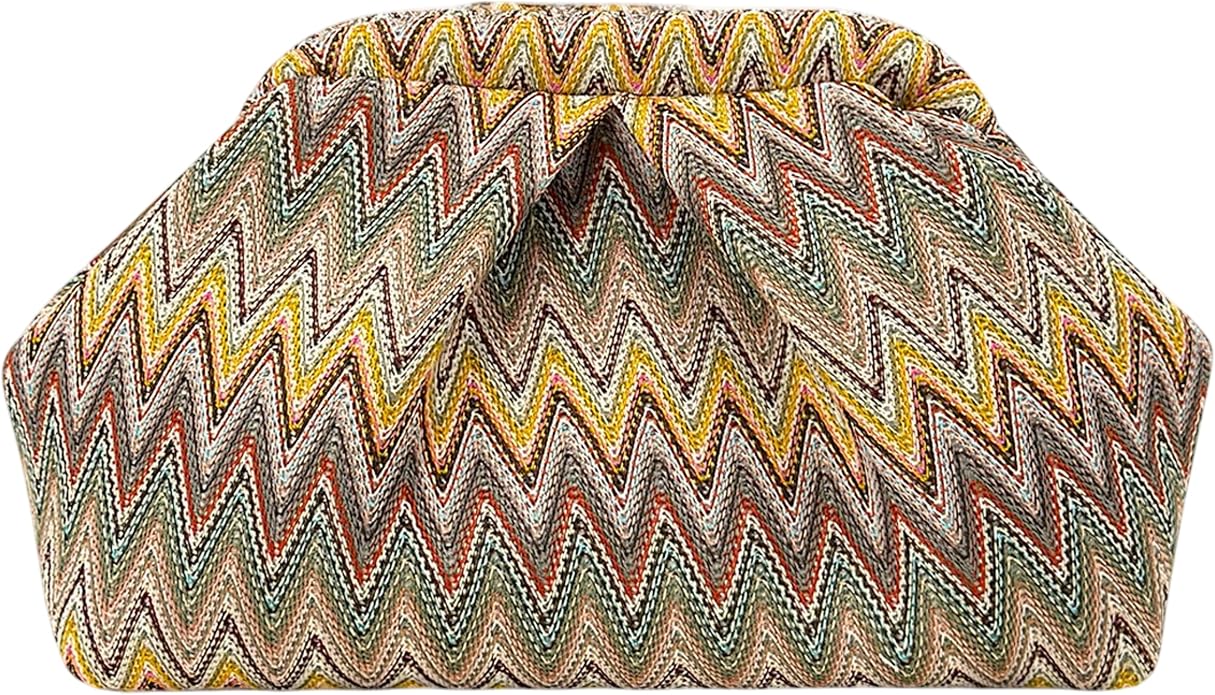 Yellow Red Moroccan Cloud Clutch