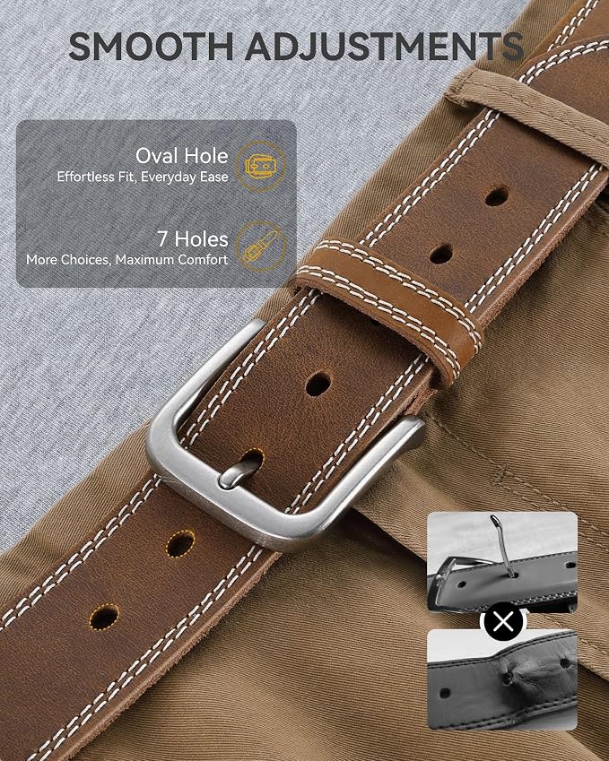 Full Grain Brown / Distressed Gun