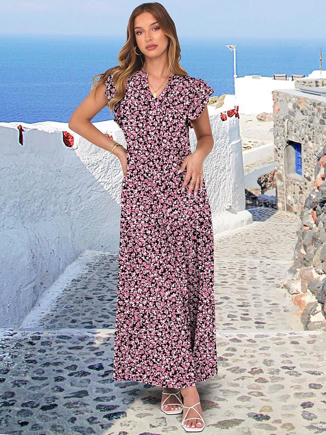 Floral Black Pink