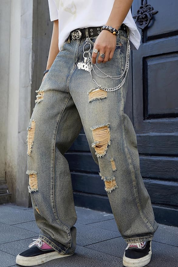 Vintage Blue Ripped