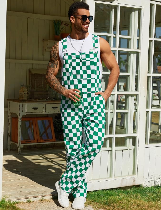 Green and White Checkered