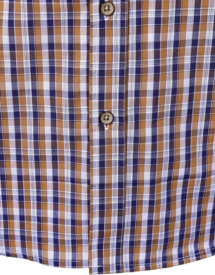Navy Yellow Gingham