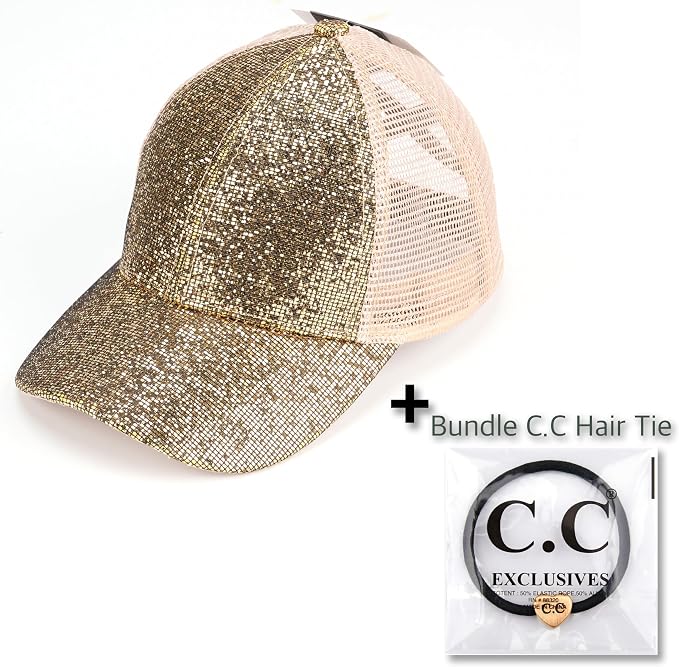 Glitter Mesh-gold