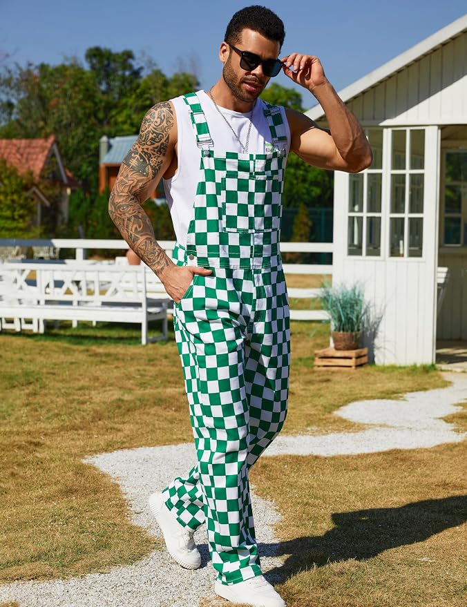 Green and White Checkered