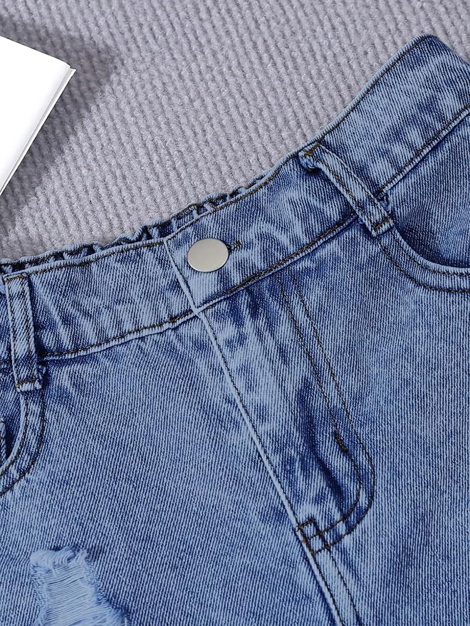 Blue Solid Washed