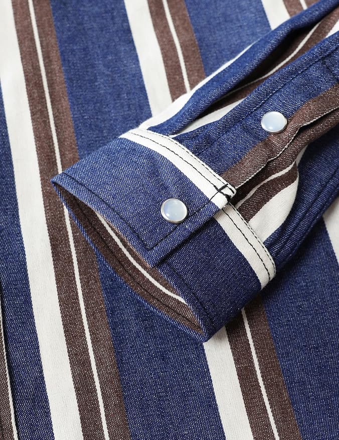 Denim Brown White