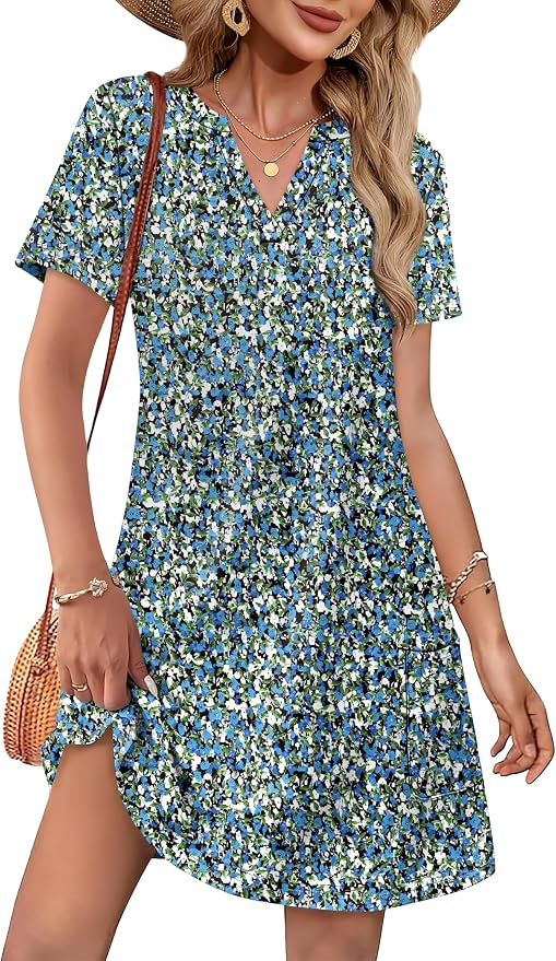 1-blue Floral