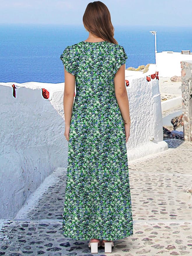 Blue Green Floral
