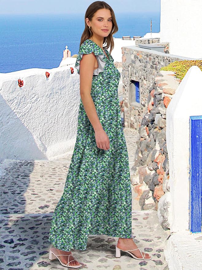 Blue Green Floral