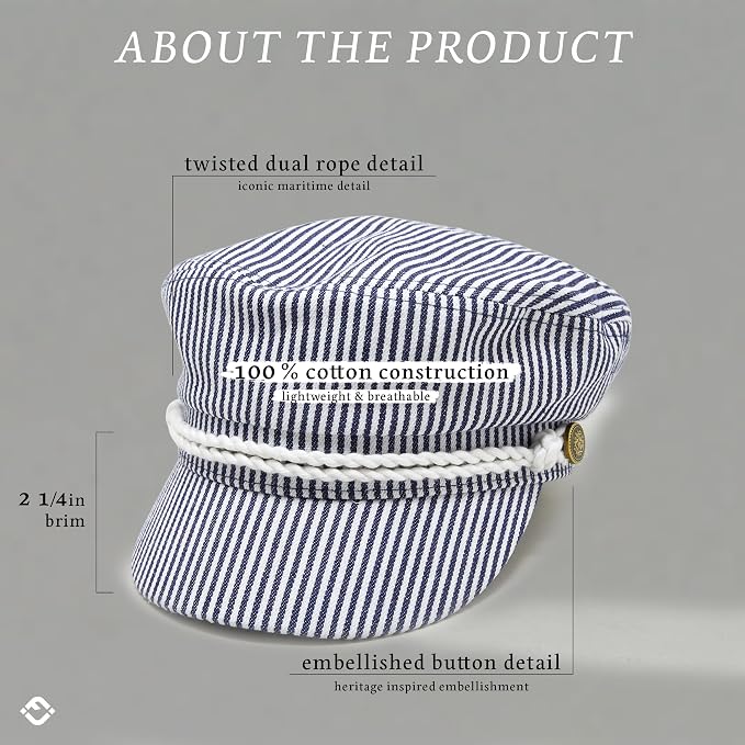 Cotton Pinstripes - Navy
