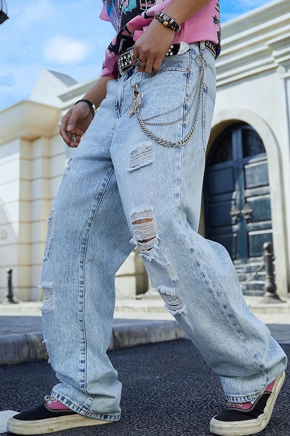 Light Blue Ripped