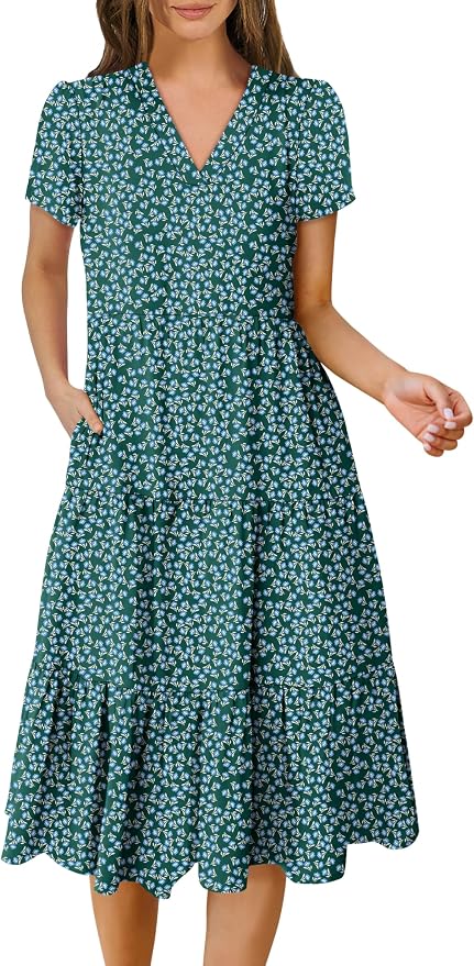 Green Blue Floral