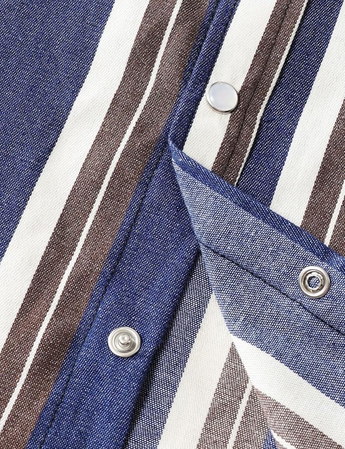 Denim Brown White