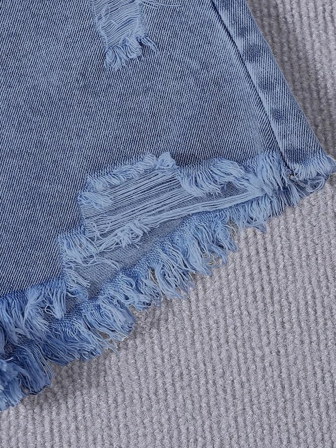 Blue Solid Washed