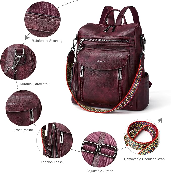 1-8 Two-tone Maroon