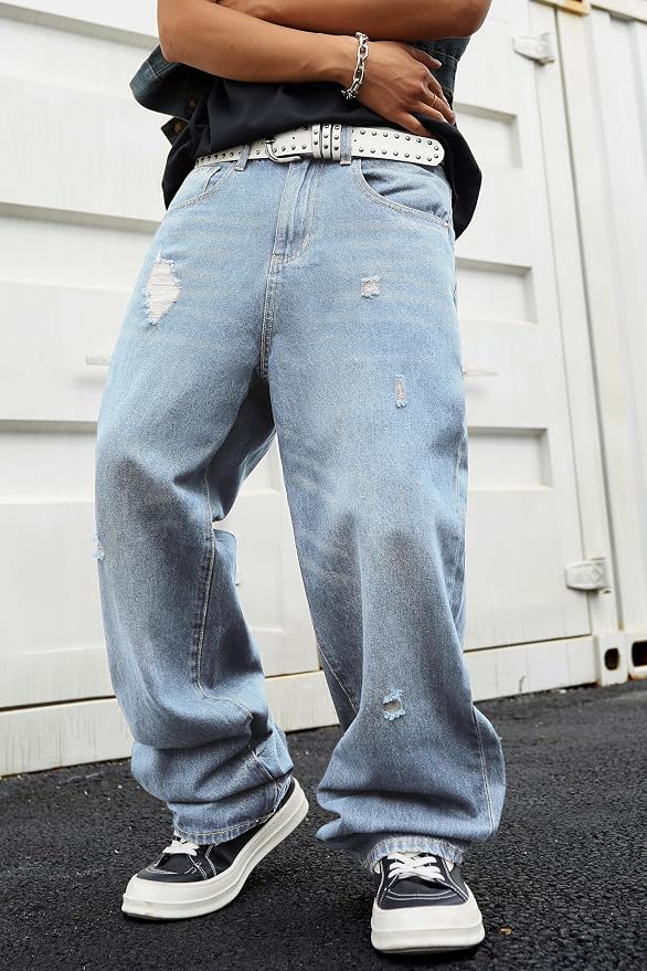 Light Blue Ripped