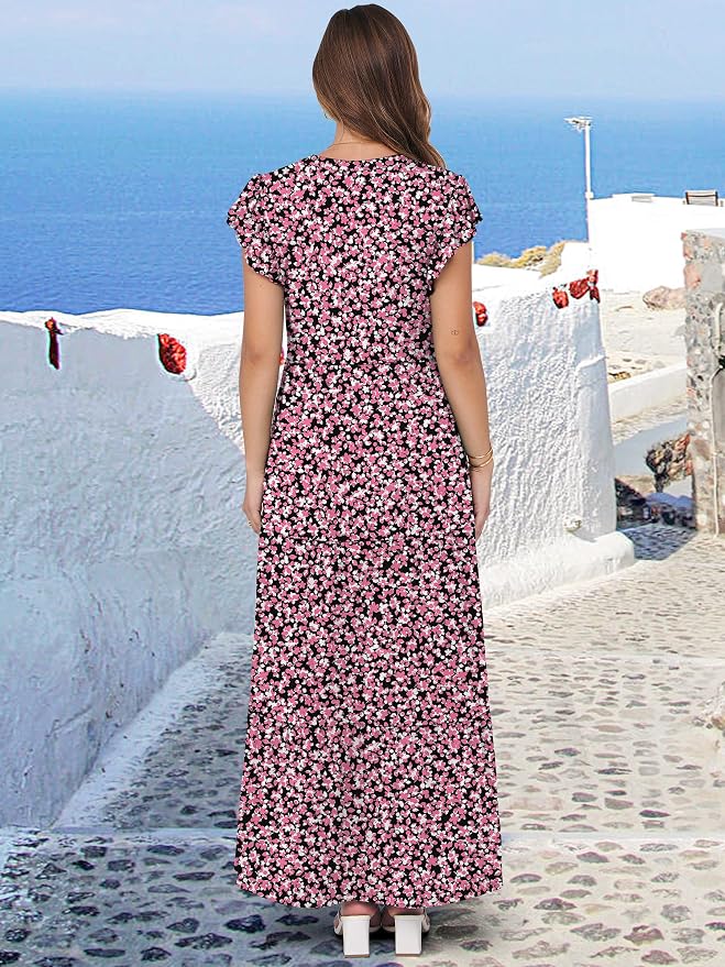 Floral Black Pink