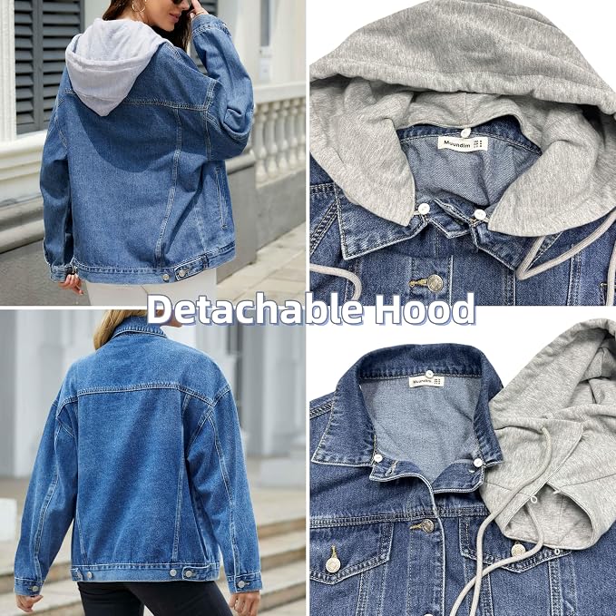 Medium Blue With Hood